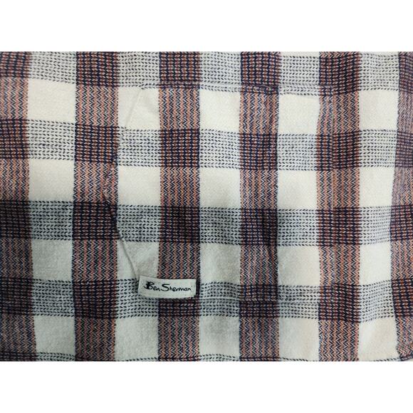 Ben Sherman Men’s Plaid Stretch Fit Shirt Size M – Long Sleeve - Picture 7 of 8